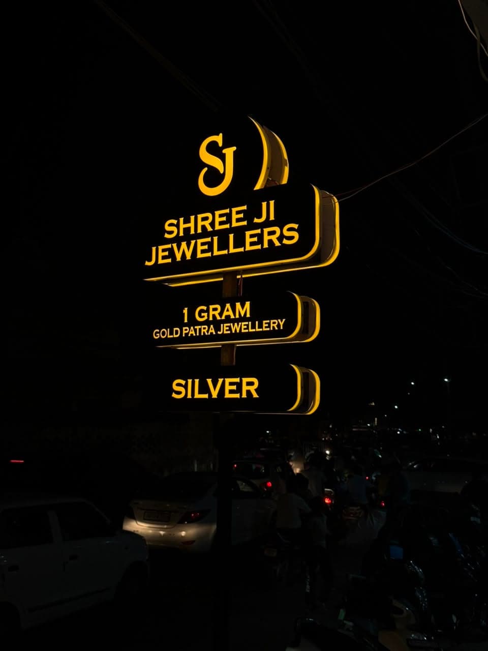 Goyal Sweets custom acrylic glow sign board designed and installed by Pen to Print Advertisers, Patran