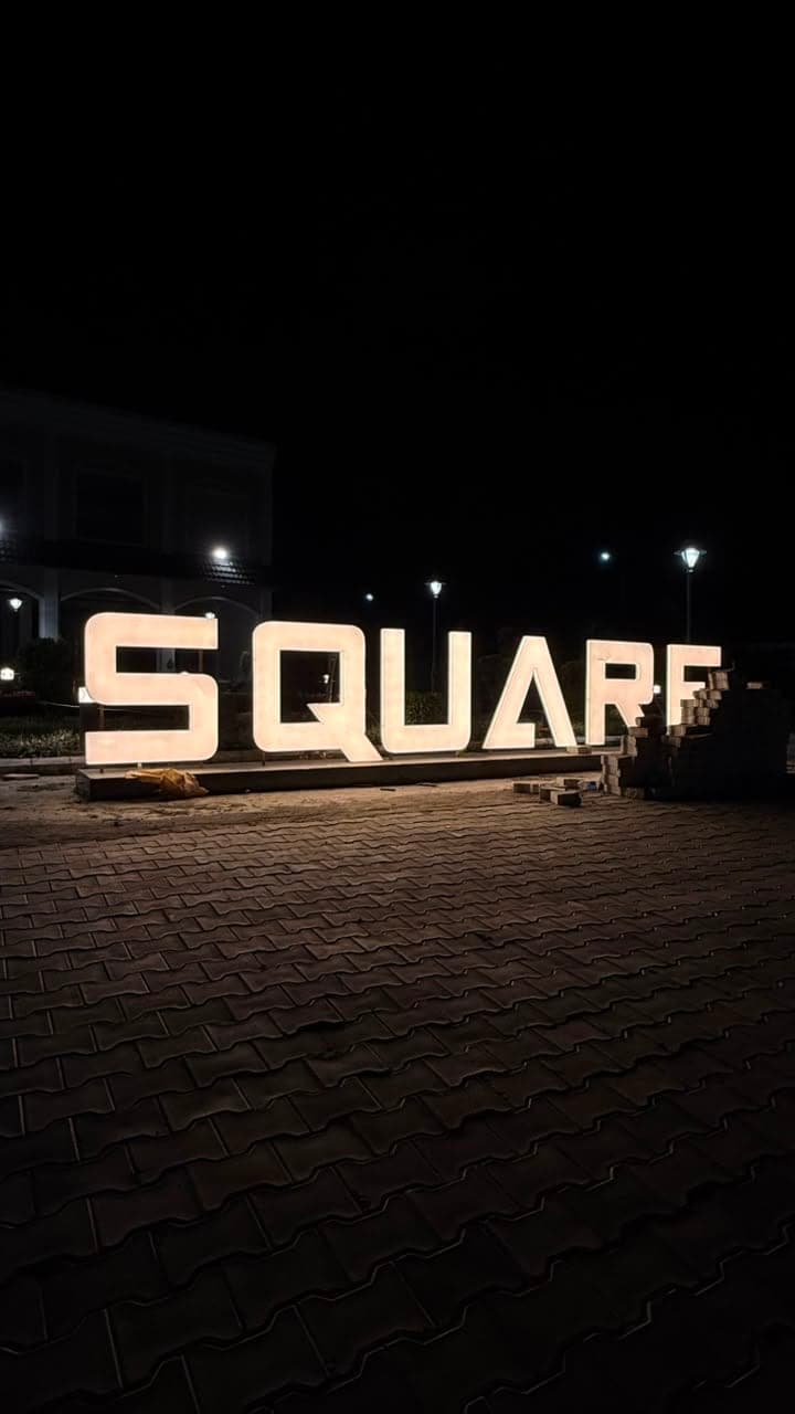 Grande restaurant backlit ACP 3D letter sign board installed by Pen to Print